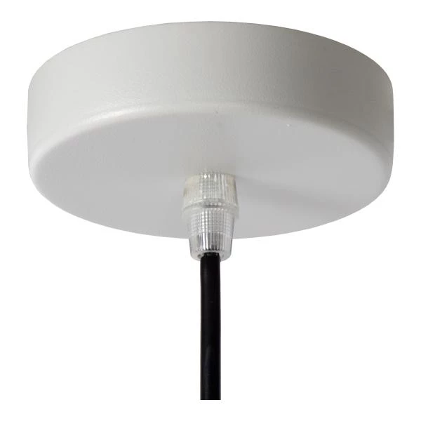 Lucide ZIDANE - Hanglamp - Ø 76 cm - 1xE27 - Wit - detail 1